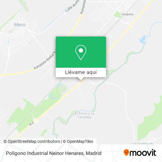 Mapa Poligono Industrial Neinor Henares