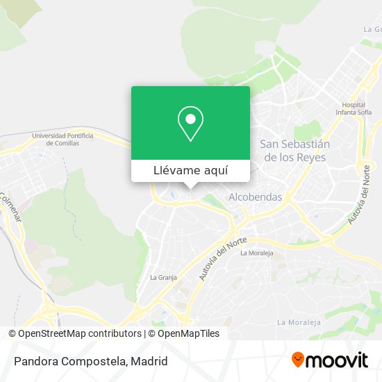 Mapa Pandora Compostela