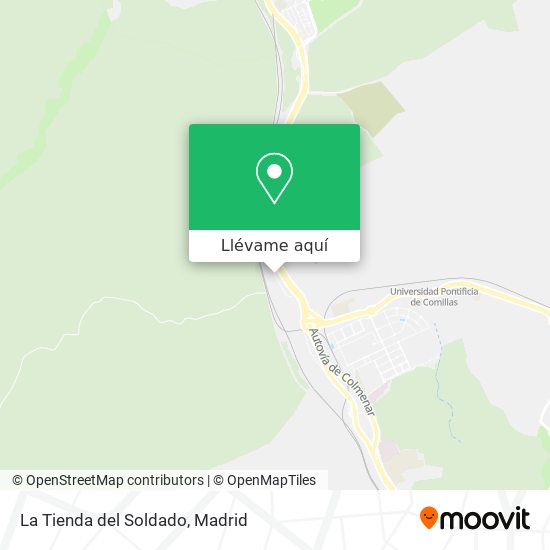 Mapa La Tienda del Soldado