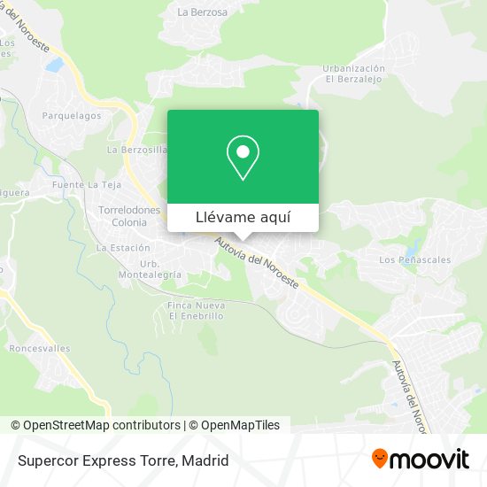 Mapa Supercor Express Torre