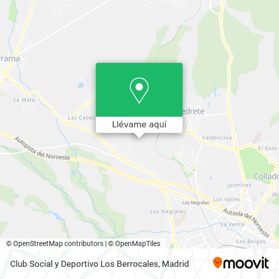 Mapa Club Social y Deportivo Los Berrocales