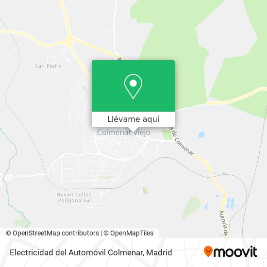 Mapa Electricidad del Automóvil Colmenar