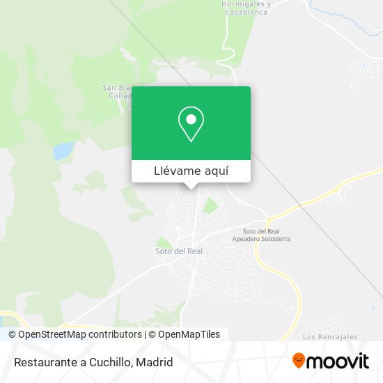 Mapa Restaurante a Cuchillo