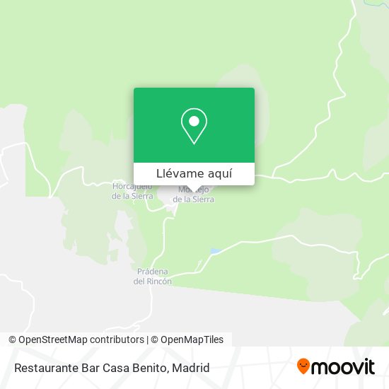 Mapa Restaurante Bar Casa Benito
