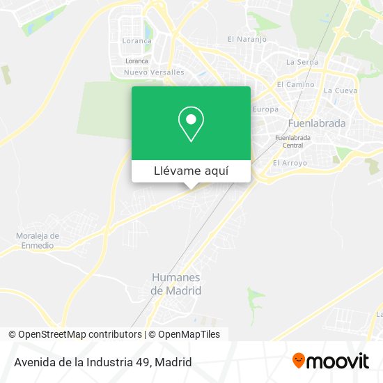 Mapa Avenida de la Industria 49