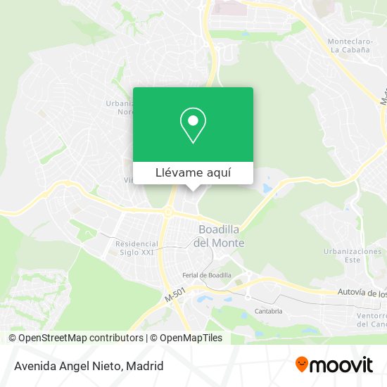 Mapa Avenida Angel Nieto