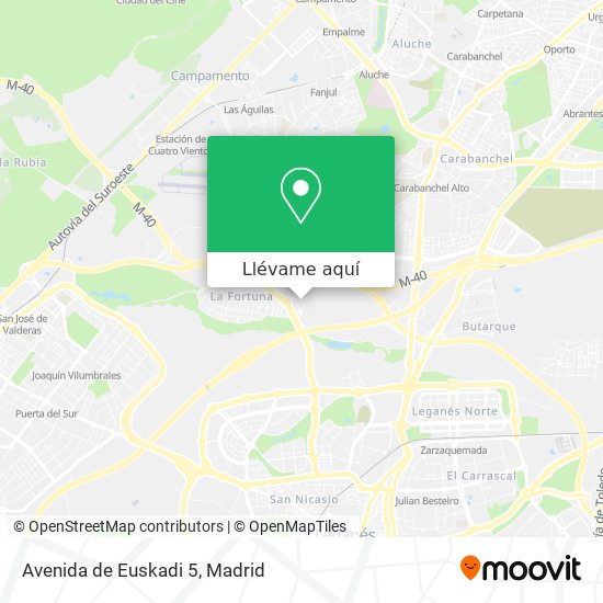 Mapa Avenida de Euskadi 5