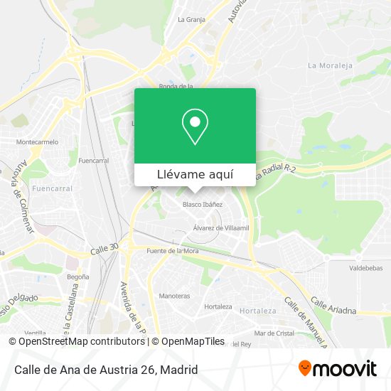 Mapa Calle de Ana de Austria 26