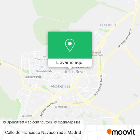 Mapa Calle de Francisco Navacerrada