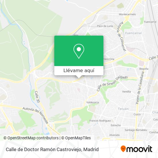 Mapa Calle de Doctor Ramón Castroviejo