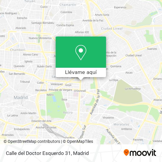 Mapa Calle del Doctor Esquerdo 31