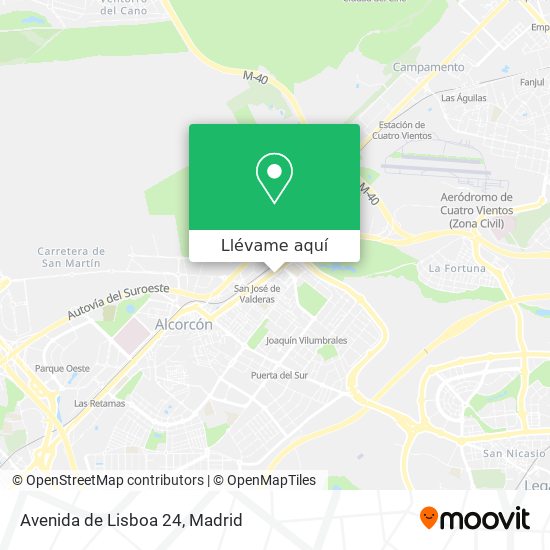 Mapa Avenida de Lisboa 24