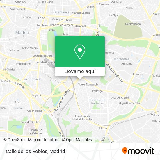 Mapa Calle de los Robles
