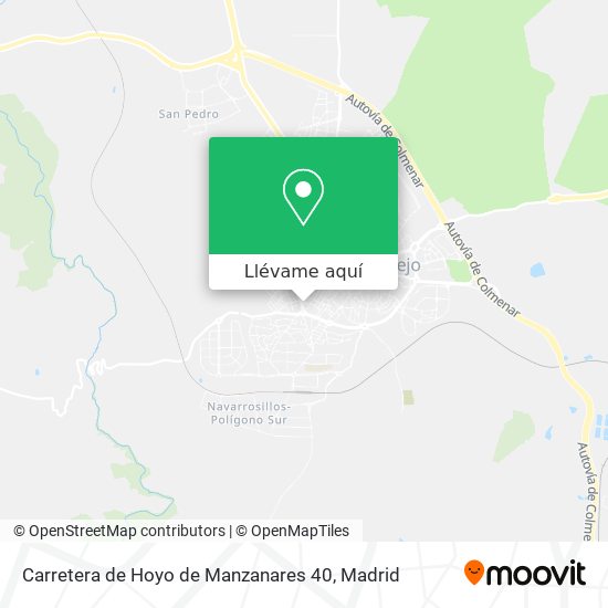 Mapa Carretera de Hoyo de Manzanares 40