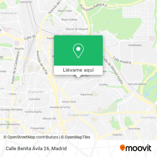 Mapa Calle Benita Ávila 26