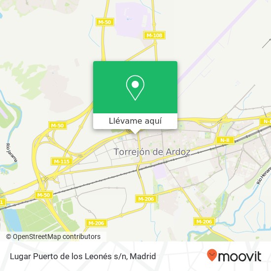 Mapa Lugar Puerto de los Leonés s/n