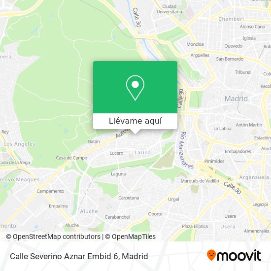 Mapa Calle Severino Aznar Embid 6