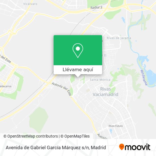 Mapa Avenida de Gabriel García Márquez s / n