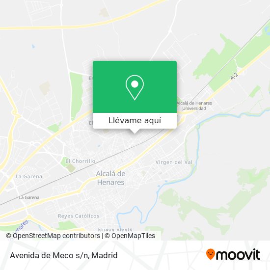 Mapa Avenida de Meco s/n