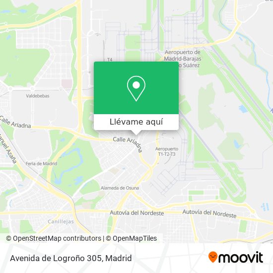 Mapa Avenida de Logroño 305