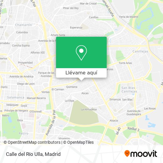 Mapa Calle del Río Ulla