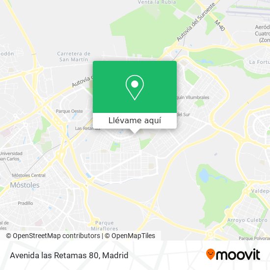 Mapa Avenida las Retamas 80