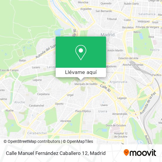 Mapa Calle Manuel Fernández Caballero 12