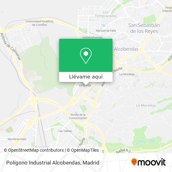 Mapa Polígono Industrial Alcobendas