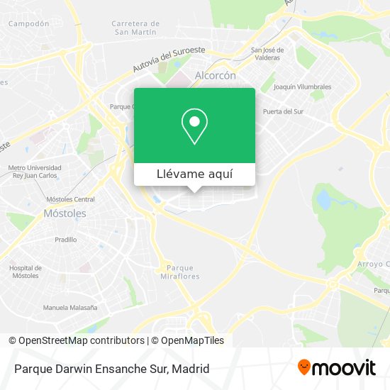 Mapa Parque Darwin Ensanche Sur