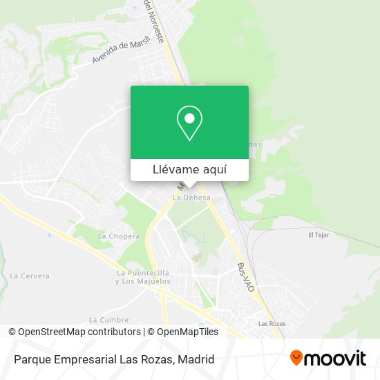 Mapa Parque Empresarial Las Rozas