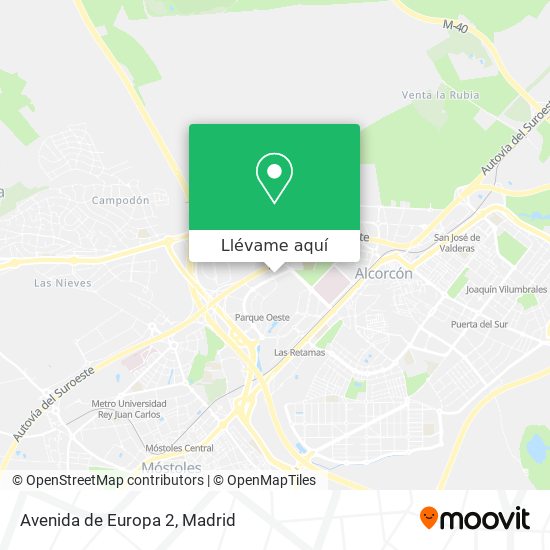 Mapa Avenida de Europa 2