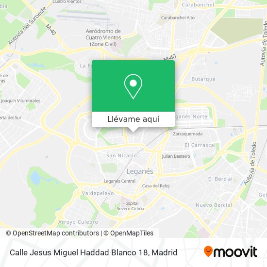 Mapa Calle Jesus Miguel Haddad Blanco 18