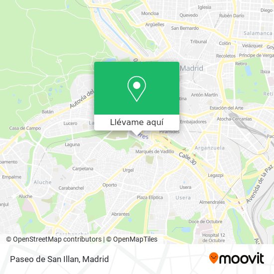 Mapa Paseo de San Illan
