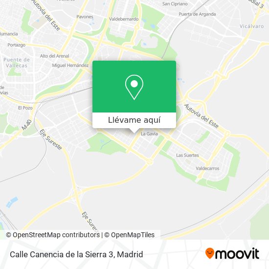 Mapa Calle Canencia de la Sierra 3
