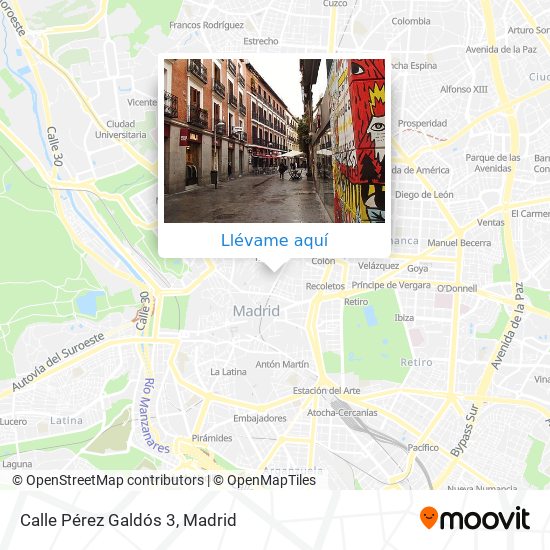Mapa Calle Pérez Galdós 3