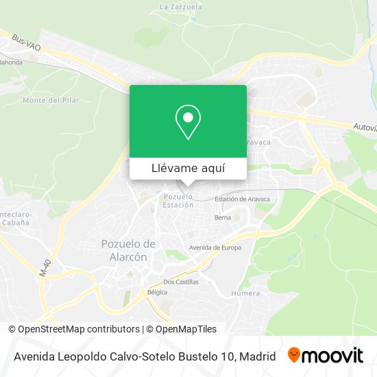 Mapa Avenida Leopoldo Calvo-Sotelo Bustelo 10