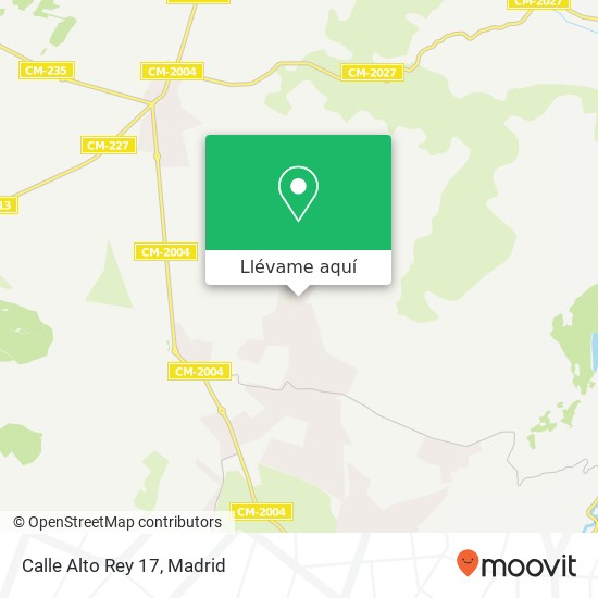 Mapa Calle Alto Rey 17