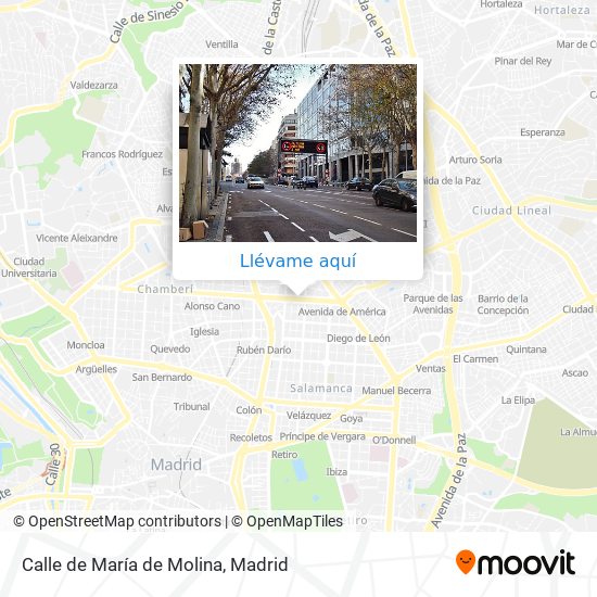 Mapa Calle de María de Molina