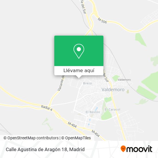 Mapa Calle Agustina de Aragón 18