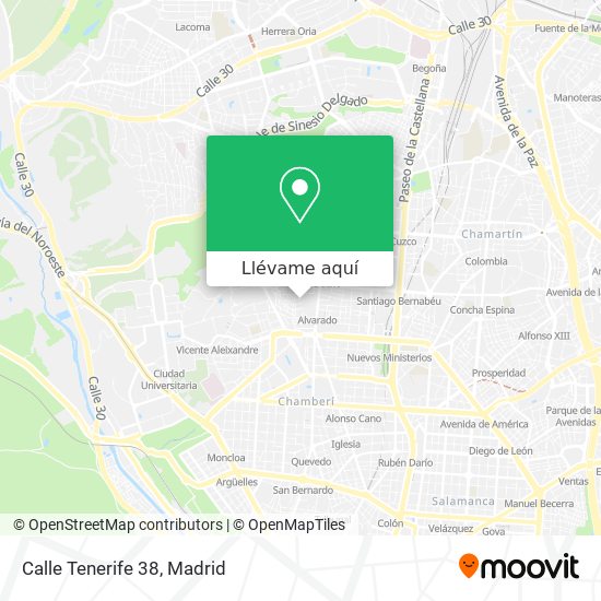 Mapa Calle Tenerife 38