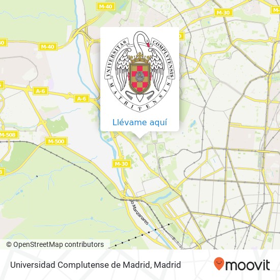 Mapa Universidad Complutense de Madrid