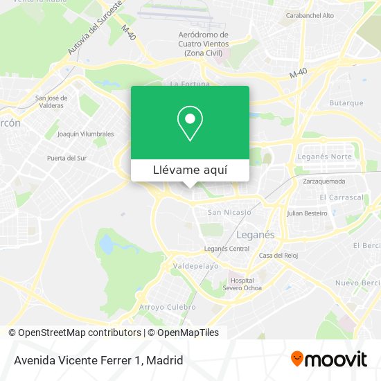 Mapa Avenida Vicente Ferrer 1