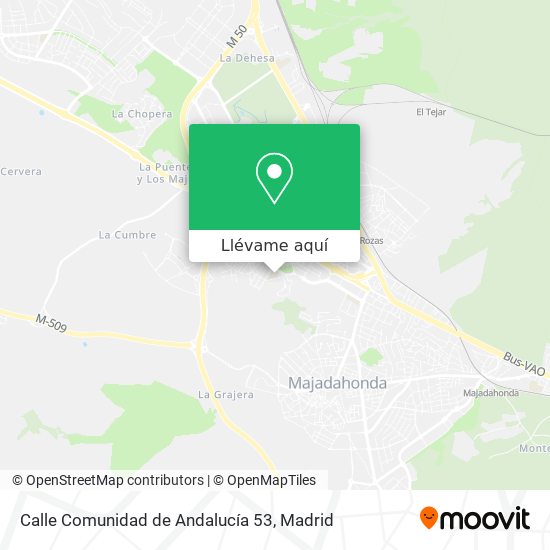 Mapa Calle Comunidad de Andalucía 53