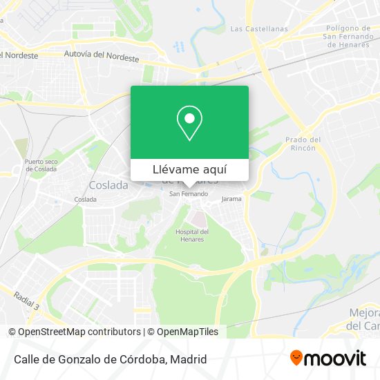 Mapa Calle de Gonzalo de Córdoba