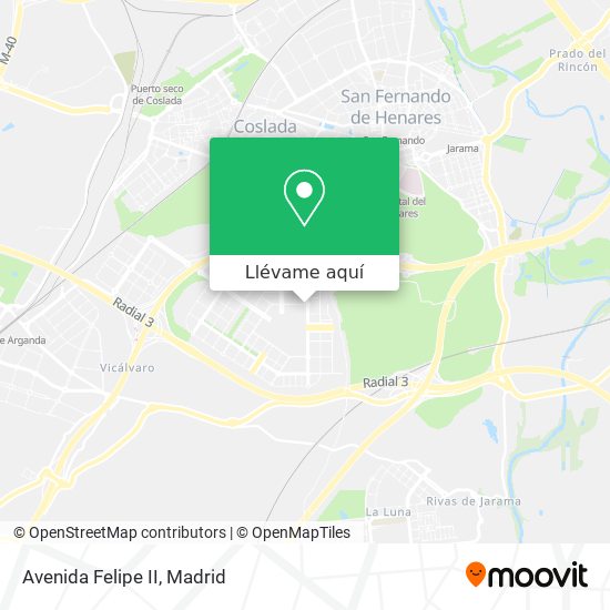 Mapa Avenida Felipe II
