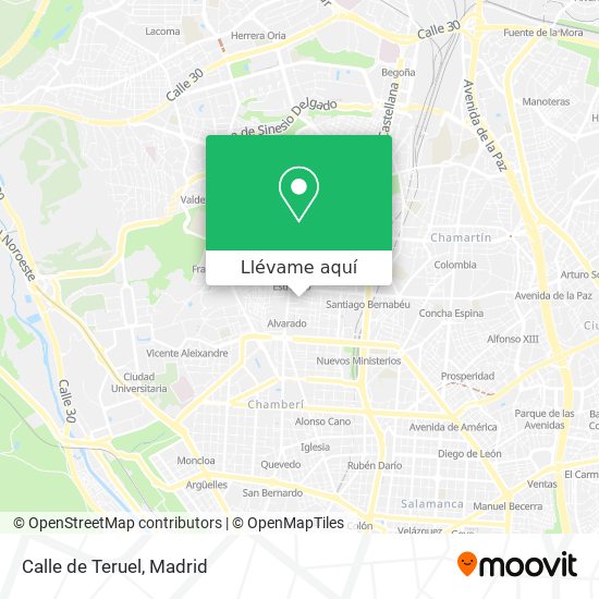 Mapa Calle de Teruel