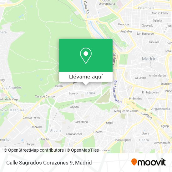 Mapa Calle Sagrados Corazones 9