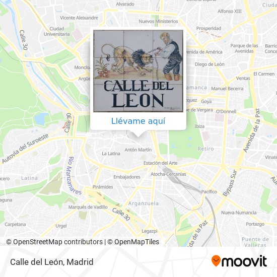 Mapa Calle del León