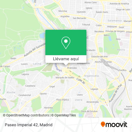 Mapa Paseo Imperial 42