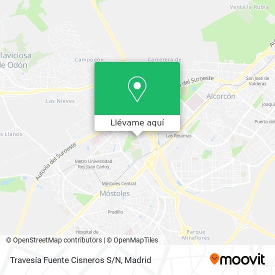 Mapa Travesía Fuente Cisneros S/N